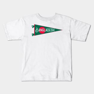 Bangladesh Flag Pennant Kids T-Shirt